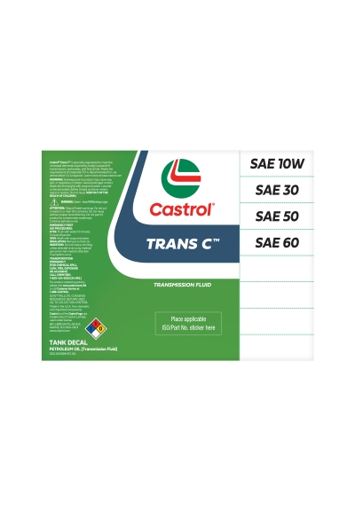 Trans-C Tank Label