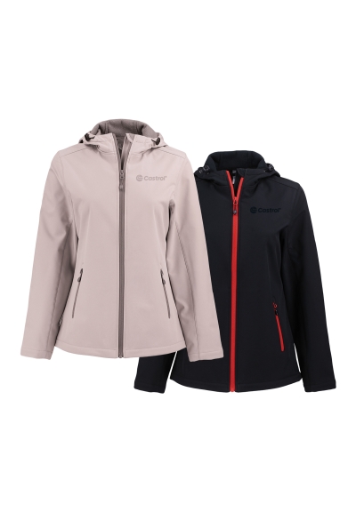 Castrol&reg; Tempo Recycled Stretch Softshell Women&rsquo;s Hooded Jacket