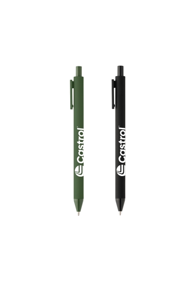 Bloom Recycled Plastic Retractable Soft Touch Pen