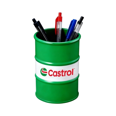 Castrol® Oil Drum Shaped Pen Holder