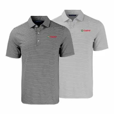 Castrol® Men's Forge Eco Double Stripe Stretch Recycled Polo