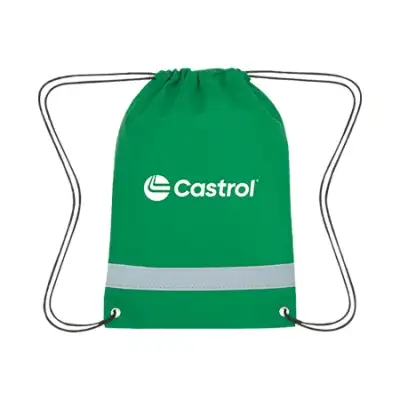 Castrol® Reflective Non-Woven Drawstring Bag