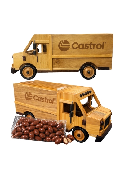Collector&rsquo;s Wooden Van with Holiday Sweets
